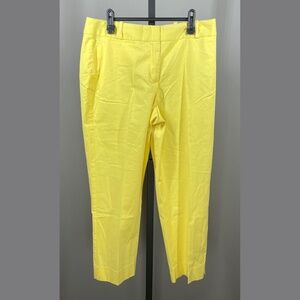 NEW Talbots Pants Womens 8 yellow straight leg casual classic colorful